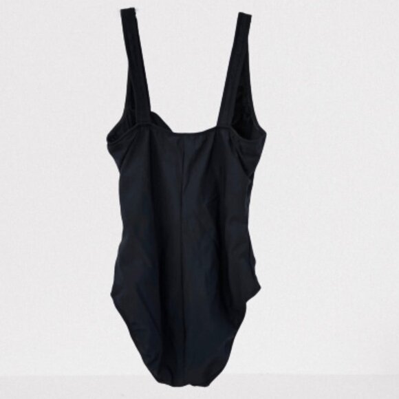 Shape FX Slimming One Piece Black Swimsuit - Size 14 - Picture 3 of 7